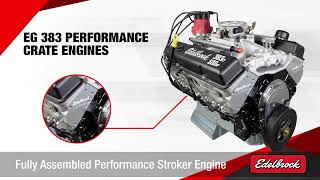 Edelbrock EG 383 SBC Crate Engines [upl. by Corena]