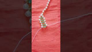 DIY Pearl Necklace Making at home  pearl jewellery making  How to make [upl. by Amled]