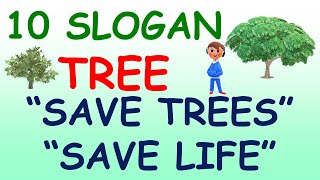 10 Slogan on Tree In English  Slogan on Tree  10 Best Slogan On Save Tree  Save Tree Slogan [upl. by Ydurt]