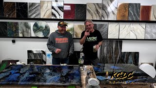 2 epoxy countertop contractors get together and are told what 5 colors to use with Stone Coat epoxy [upl. by Mandal]