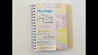 Amy Knapps The Very Busy Planner Review Weekly Planner [upl. by Noyek]