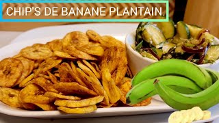 Comment Je Réalise Mes Chips De Banane Plantain recette chips plantain [upl. by Aseel]