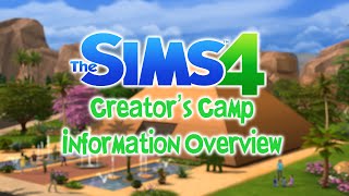 The Sims 4 Creators Camp Information Overview [upl. by Kiel]