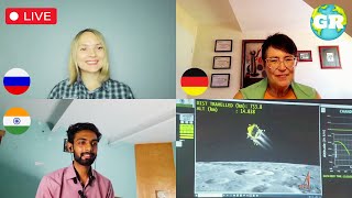 Foreigners React to Chandrayaan3 Mission Softlanding Live [upl. by Oilasor492]