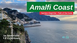 Hiking the Amalfi Coast  Sentiero degli Dei  Path of the Gods  VR360 metaverse [upl. by Rimas]