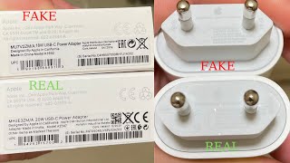 Fake vs Real Apple Charger For iPhone Counterfeit Or Duplicate Chargers [upl. by Auliffe891]