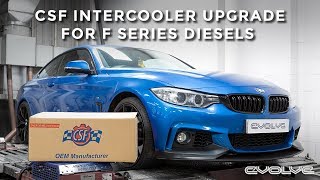 435D Uprated CSF Intercooler Dyno Testing 335d Evolve Tune [upl. by Aihsel]