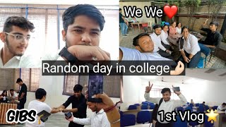 A random day in College❤️ GIBS ROHINI IPU🎓Indian Student VlogCollege Vlogging 🫶🏻 [upl. by Aivon]