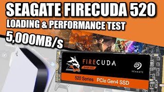 Seagate Firecuda 520 5000MBs PS5 SSD Expansion Test [upl. by Bone]