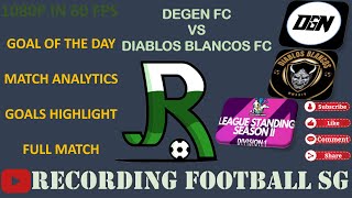 DEGEN FC VS DIABLOS BLANCOS FC  BARTLEY SEC SCH  27 OCT [upl. by Anirol289]