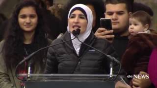 Linda Sarsours powerful speech at the Womens March On Washington [upl. by Rotsen]