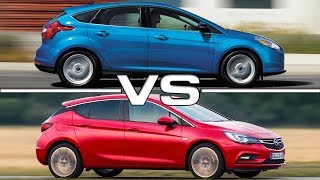 2017 Ford Focus vs 2017 Opel Astra [upl. by Nyvar]