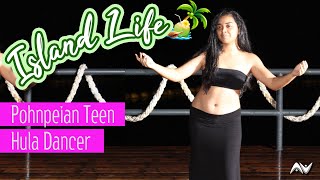 Island Life  Beautiful Pohnpeian Teen Solo Hula Dance 😍 [upl. by Ennylyak]