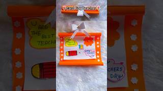 Very Easy Card For Teacher diy shorts satisfying [upl. by Hanahsuar130]