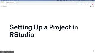 R Video 2 How to set up an RStudio project and how to create folders under the project [upl. by Bunnie]