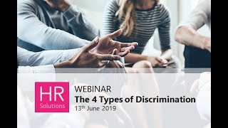 The 4 Types of Discrimination  What every employer needs to know [upl. by Linnell]