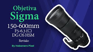 Objetiva Sigma 150600mm F563 C DG OS HSM Canon Revisão [upl. by Aneekas]