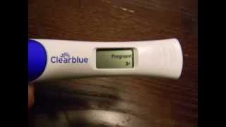 Clearblue Advanced Pregnancy Test with Weeks Estimator  Live Reveal [upl. by Tillie]