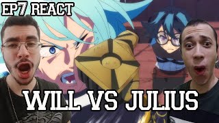 WILL VS JULIUS  Tsue to Tsurugi no Wistoria Episódio 7 REACT [upl. by Kyte]