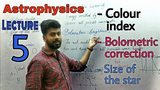 Color index  Bolometric correction  Radius  Luminosity relation of the star  Astrophysics L 5 [upl. by Eicnahc]