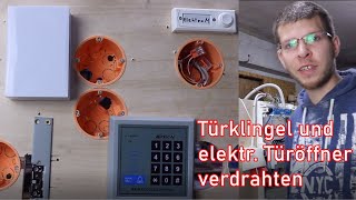 Türklingel und RFID Türöffner verdrahten ElektroM [upl. by Etat]