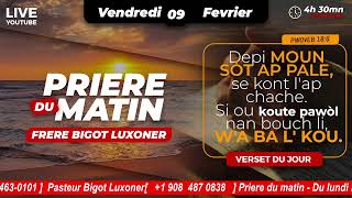 LES BLESSURES DES MAUVAISSES PAROLES  VENDREDI 09 FEV 2024  PRIERE DU MATIN  FRERE BIGOT LUXONER [upl. by Oikim893]