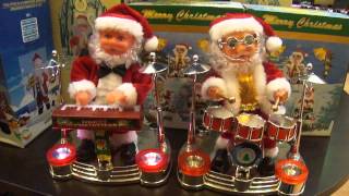 Santa Playing Drums amp Playing Piano [upl. by Ecirtel]