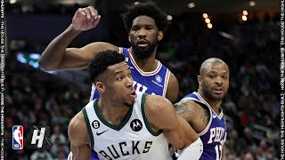 Philadelphia 76ers vs Milwaukee Bucks  Full Game Highlights  April 2 2023  202223 NBA Season [upl. by Ateinotna]