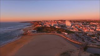 Praia da Areia Branca Lourinhã  Portugal  DJI Phantom 4  Aerial Footage [upl. by Ylyl]