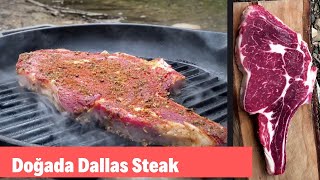 Dallas Steak  Doğada Dallas Steak Pişirme  Doğada bir adam [upl. by Aittam761]