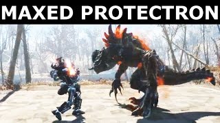 Fallout 4 Automatron  Maxed Protectron Custom Build Melee Robot Companion [upl. by Tahmosh]