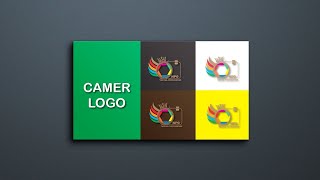 Illustrator logo design 2024Graphic design video 2024Camera Logo design  Pat 2 [upl. by Idnod]