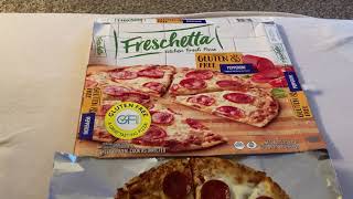 Freschetta Gluten Free Pepperoni Pizza Review  This One SHOCKED Me [upl. by Ahsetra]