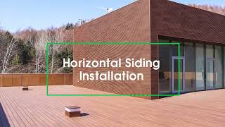 NewTechWood European Style Siding Horizontal Installation Video [upl. by Sellers]