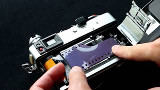 キャノン 初代キャノネット後期型の使い方 How to use CANON CANONET the first ASA400 type [upl. by Enyahs]