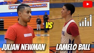 Julian Newman vs LaMelo Ball ALL STAR GAME Highlights [upl. by Neumeyer]