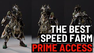 THE BEST SPEED FARMING WARFRAME FOR GRENDEL PRIME ACCESS [upl. by Nomzzaj]