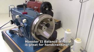 Demo of Monster II Balance Wheel by Sailrite for Ultrafeed Sewing Machines [upl. by Eiddal]