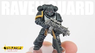 How To Paint Raven Guard Space Marines  Warhammer 40k  White Power Armour  Painting Tutorial [upl. by Ddat]