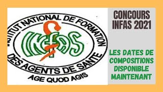 Concours DEntrée A LINFAS 2021  Le Calendrier Des Différentes Compositions Disponible Maintenant [upl. by Warfore]