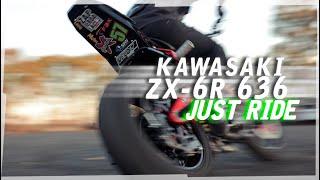 JUST RIDE com ED GARCIA  KAWASAKI ZX6R 636 [upl. by Rosenberger]