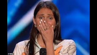 😢😢🎶GOLDEN BUZZER😪😪😪 Lily Meola Makes Heidi Klum Cry With Her EMOTIONAL [upl. by Wehhtam]