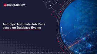 AutoSys Automate Job Runs based on Database Events [upl. by Feenah]