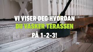 Vi viser deg hvordan du vasker terrassen på 123  AVA of Norway [upl. by Ahnavas]