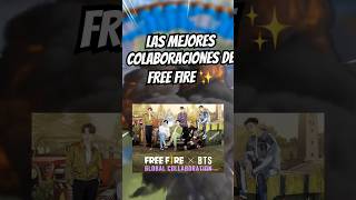 Las mejores colaboraciones de free Fire freefire garena videojuegos [upl. by Kenwee]