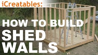 How To Build A Shed  Part 5  Wall Framing [upl. by Ogden]