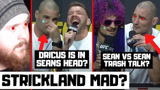 UFC 2024 Press Conference Reaction Strickland MAD At Du Plessis Sean vs Sean Trash Talk [upl. by Bridget]