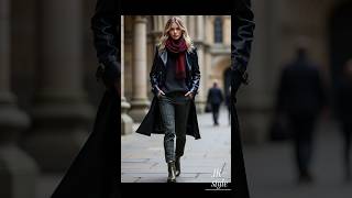 Top Trend Autumn Winter 2024 Street Fashion Trench Coat MockNeck Sweater Plaid Trousers [upl. by Kirstyn]