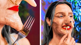 BEST HALLOWEEN DIY CRAFTS 🎃 School Art And Drawing Hacks 🎨 Ideas to Makeup and Costume by 123 GO [upl. by Wiburg]