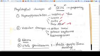 Physiological Changes of SKIN in Pregnancy [upl. by Perkoff]